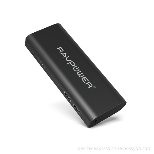 RAVPower 10400mAh 3.5A Portable Charger Power Bank (2A input & iSmart Technology) External Battery Pack- Black